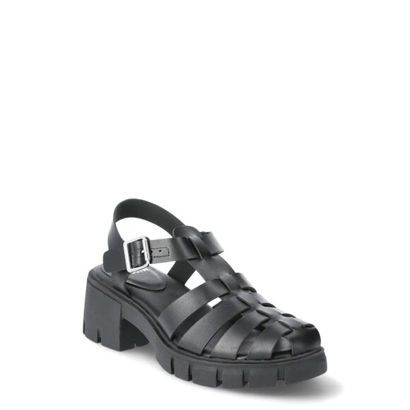 Madden NYC Women's Fisherman Block Heel Sandals, Size 8.5, Medium Width, Black - Picture 1 of 5